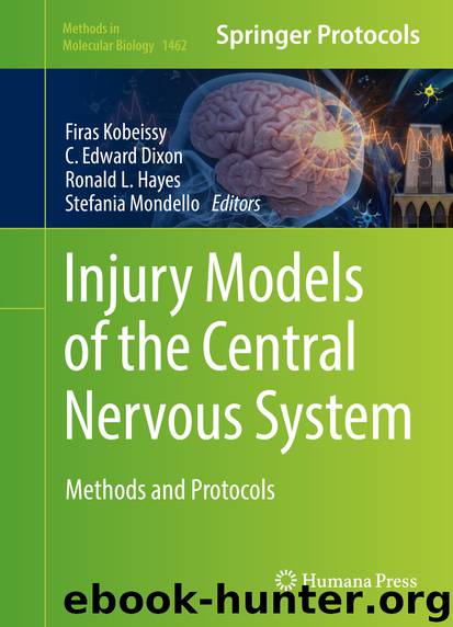 Injury Models of the Central Nervous System by Firas Kobeissy C. Edward Dixon Ronald L. Hayes & Stefania Mondello