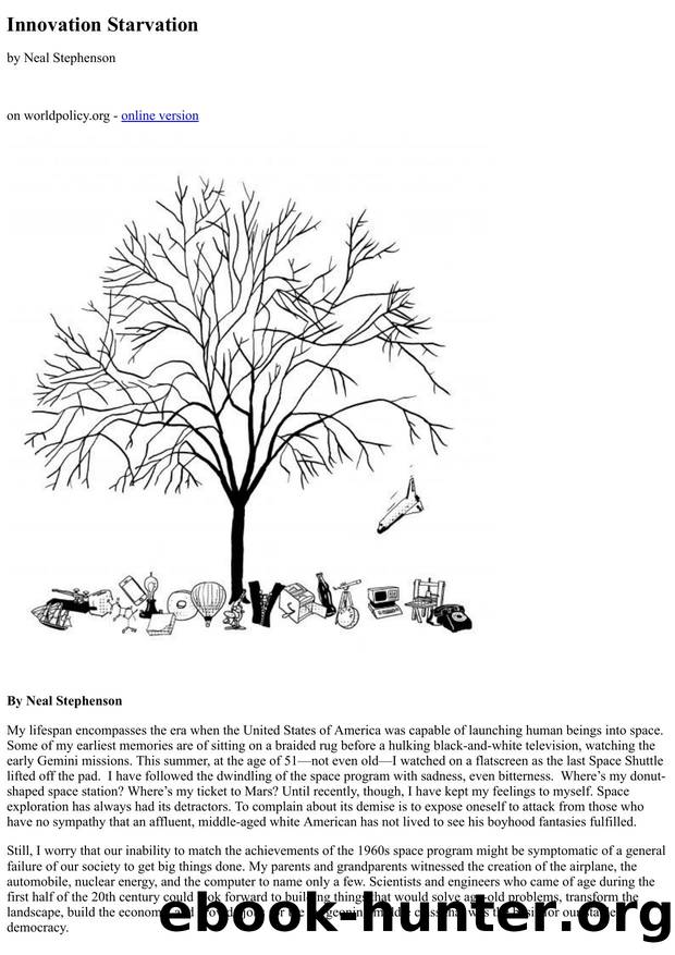 Innovation Starvation by Neal Stephenson