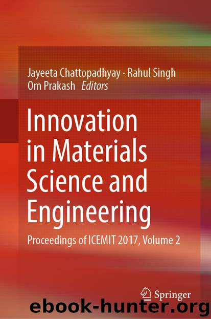 Innovation in Materials Science and Engineering by Unknown