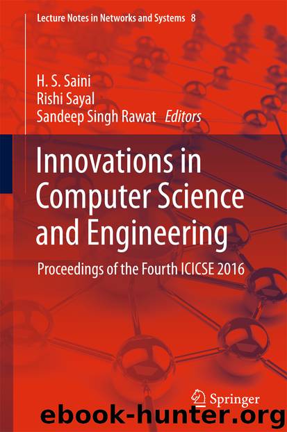 Innovations in Computer Science and Engineering by H. S. Saini Rishi Sayal & Sandeep Singh Rawat