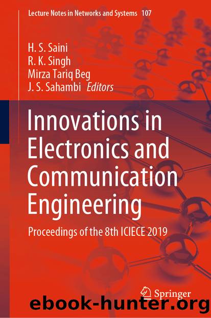 Innovations in Electronics and Communication Engineering by Unknown