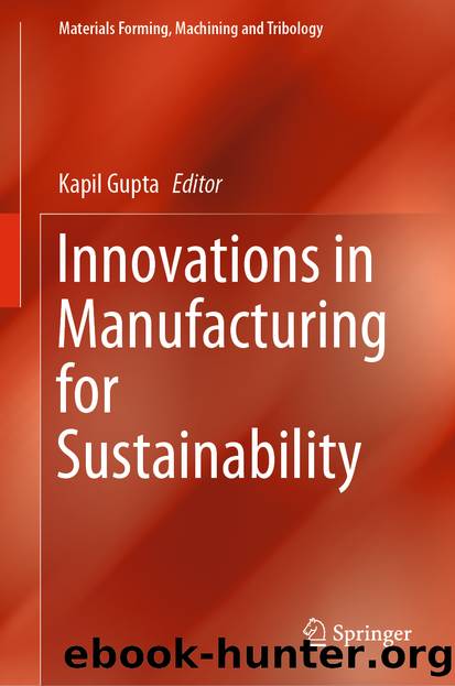 Innovations in Manufacturing for Sustainability by Unknown