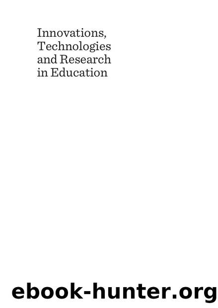Innovations, Technologies and Research in Education by Linda Daniela
