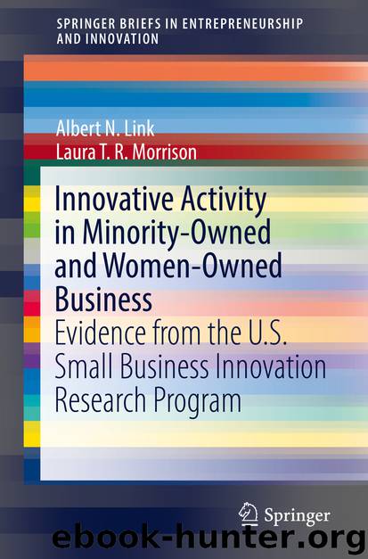 Innovative Activity in Minority-Owned and Women-Owned Business by Albert N. Link & Laura T. R. Morrison