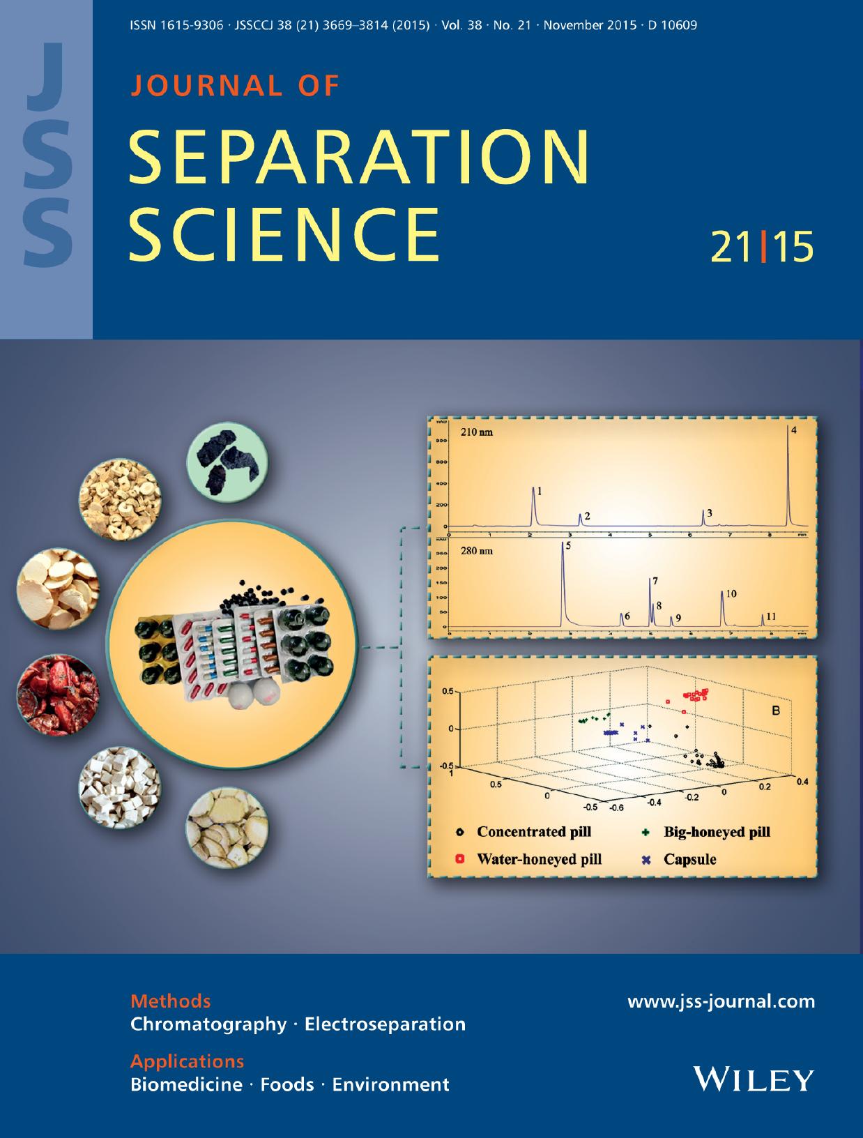 Innovative mixture of salts in the quick, easy, cheap, effective, rugged, and safe method for the extraction of residual macrolides in milk followed by analysis with liquid chromat by Unknown