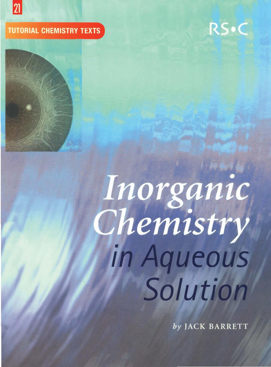 Inorganic Chemistry in Aqueous Solution by Unknown