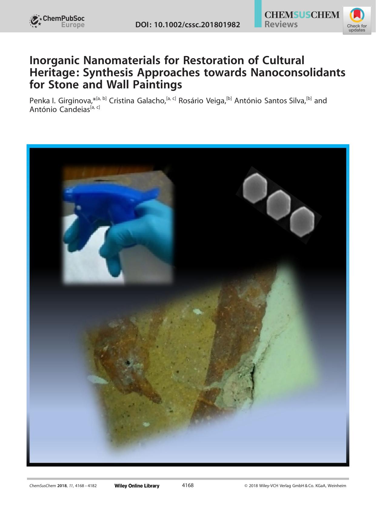 Inorganic Nanomaterials for Restoration of Cultural Heritage: Synthesis Approaches towards Nanoconsolidants for Stone and Wall Paintings by Unknown
