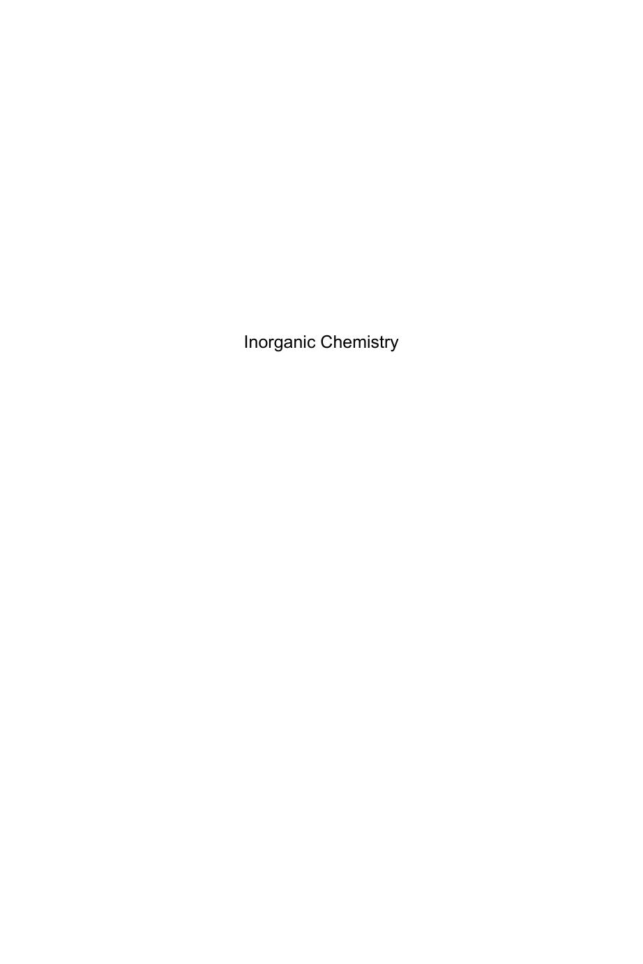 Inorganic chemistry : from periodic classification to crystals by Valls Robert