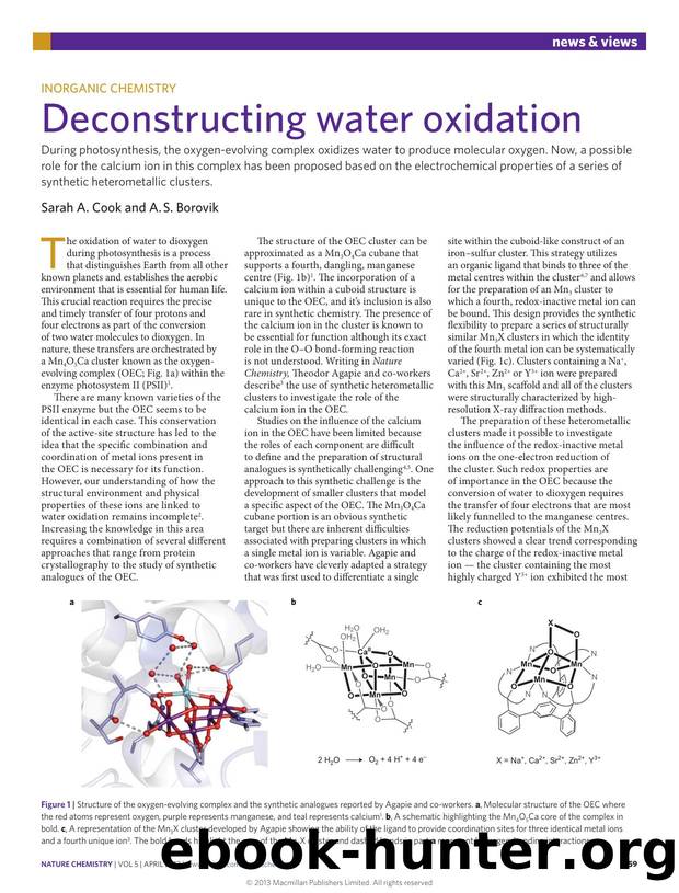 Inorganic chemistry: Deconstructing water oxidation by Sarah A. Cook & A. S. Borovik
