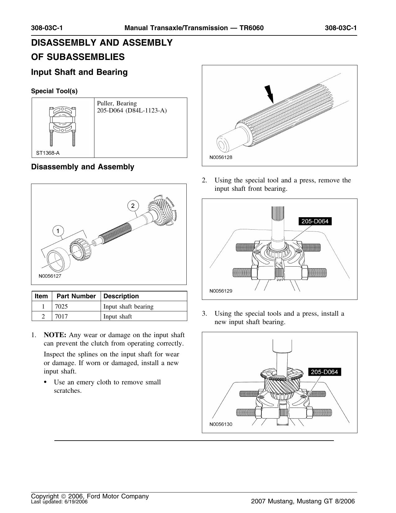 Input Shaft and Bearing by Unknown
