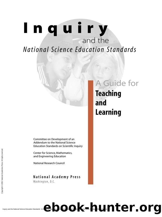 Inquiry and the National Science Education Standards : A Guide for Teaching and Learning by unknow