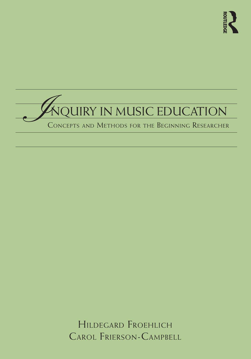 Inquiry in music education: concepts and methods for the beginning researcher / by unknow