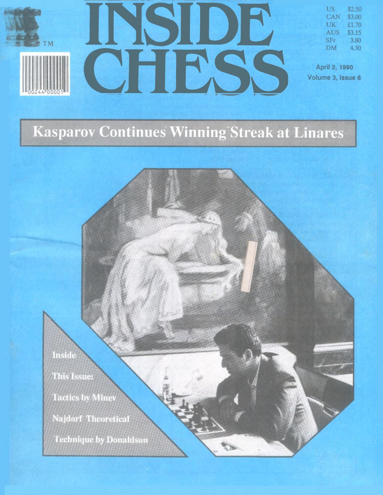 Inside Chess - Vol.3,No.6 (2-April-1990) by GM Yasser Seirawan