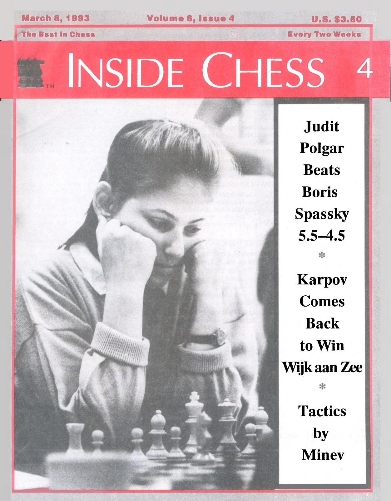 Inside Chess - Vol.6,No.4 (8-March-1993) by GM Yasser Seirawan (Ed)