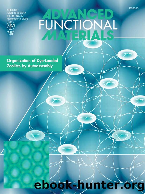 Inside Front Cover: Hexagonal Network Organization of Dye-Loaded Zeolite[thinsp]L Crystals by Surface-Tension Driven Autoassembly (Adv. Funct. Mater. 172006) by Unknown