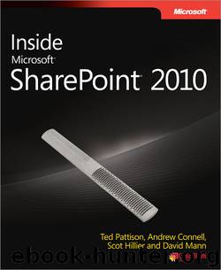 Inside Microsoft® SharePoint® 2010 by Ted Pattison & Andrew Connell & Scot Hillier & David Mann