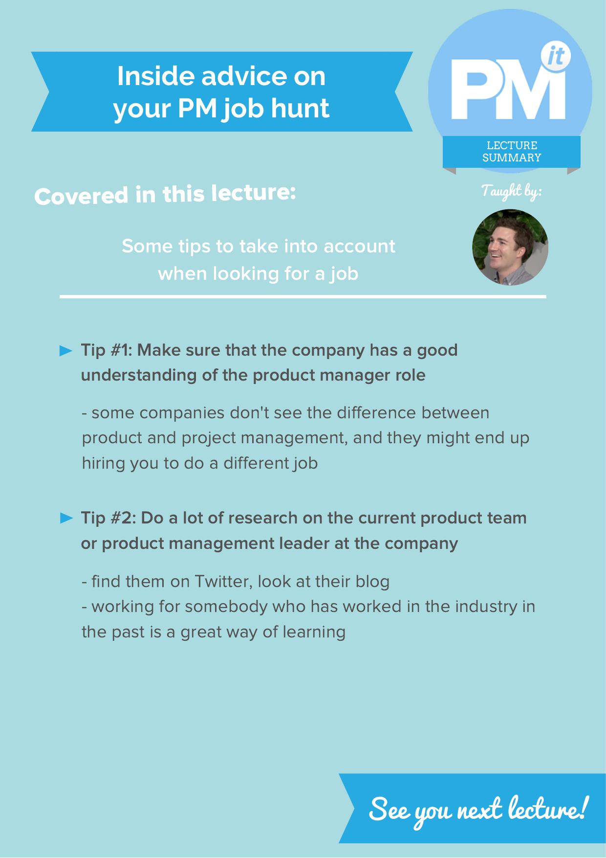 Inside advice on your PM job hunt by evan181