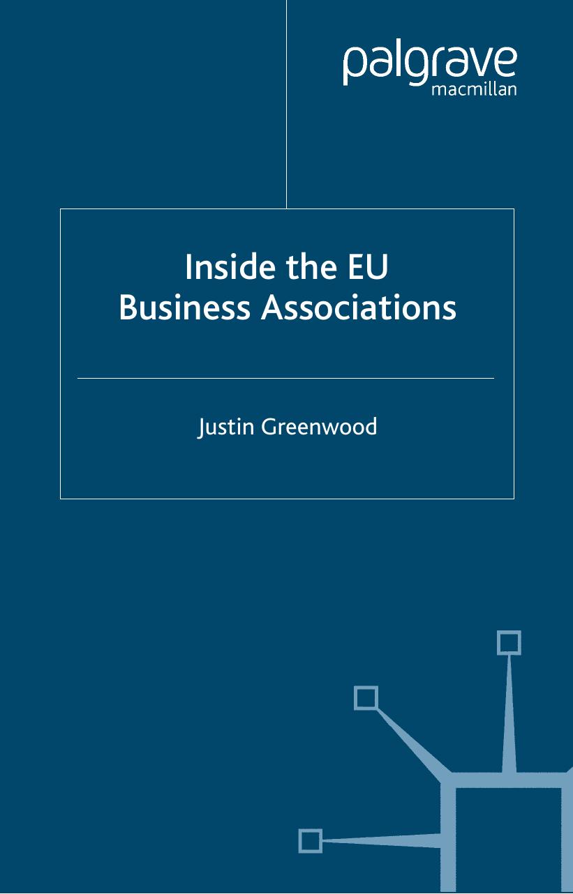 Inside the EU Business Associations by Justin Greenwood