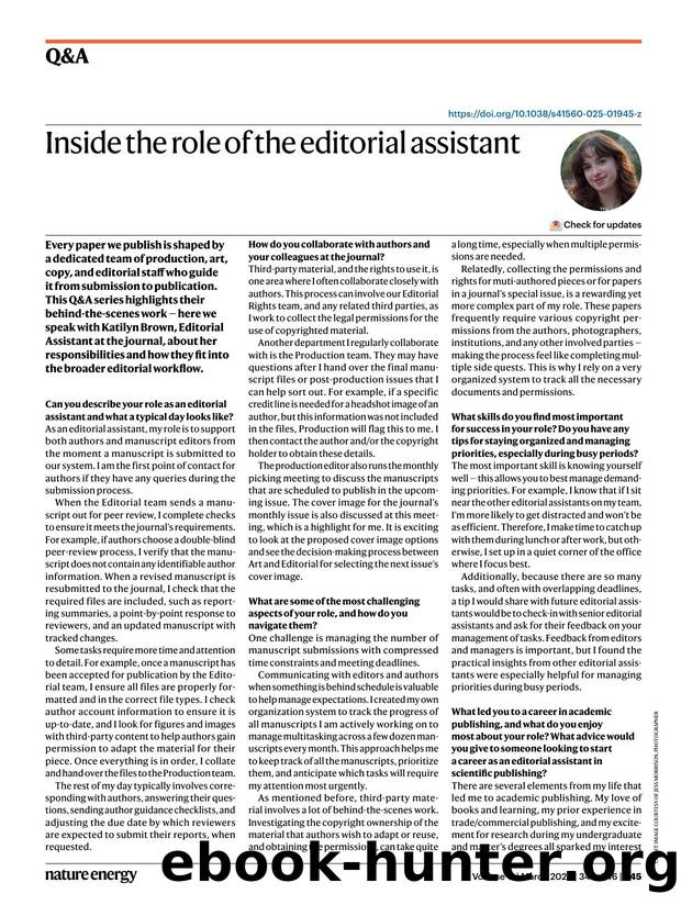 Inside the role of the editorial assistant by Giulia Tregnago