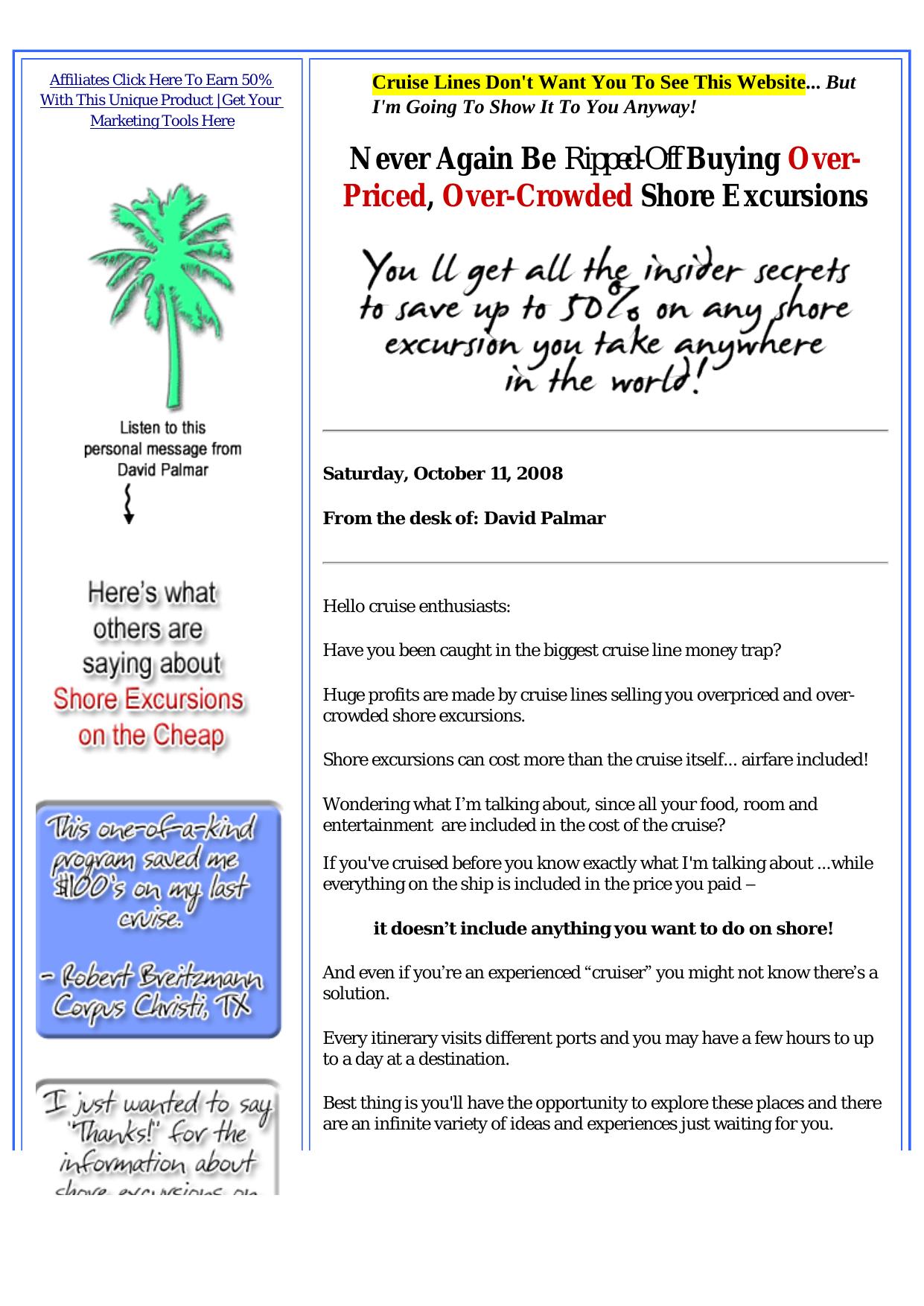 Insider Reveals How-To Get Cruise Shore Excursions On The Cheap. by Best of Kuszter's Collection