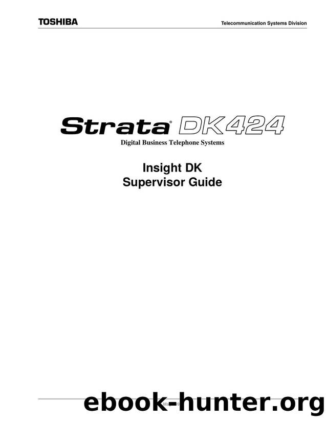 Insight DK Supervisor's Guide by EZ Manuals