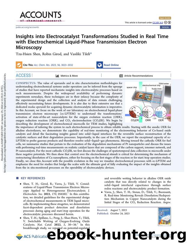 Insights into Electrocatalyst Transformations Studied in Real Time with Electrochemical Liquid-Phase Transmission Electron Microscopy by Tzu-Hsien Shen Robin Girod & Vasiliki Tileli
