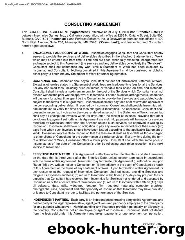 Insomniac Perforce Consulting Agr (07012020) FINAL by Unknown