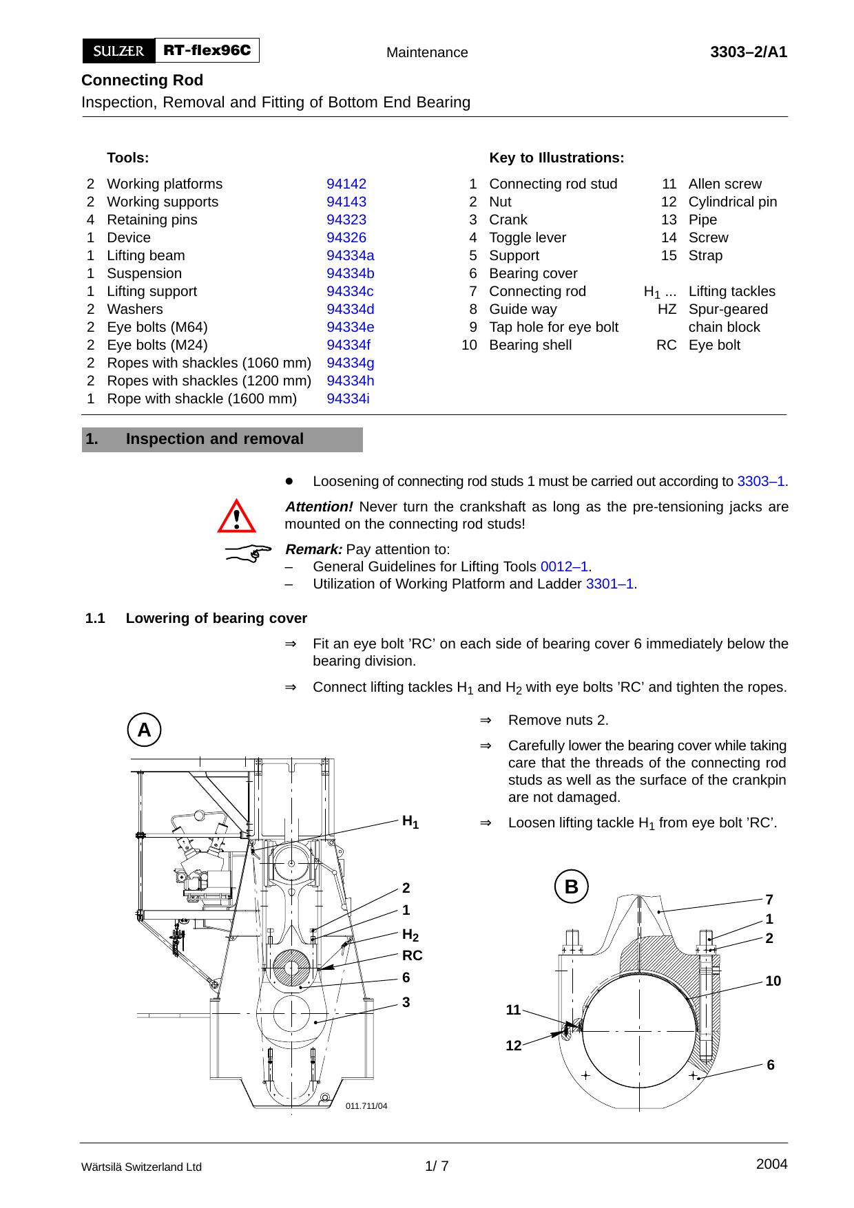 Inspection, Removal and Fitting of Bottom End Bearing by ffo001