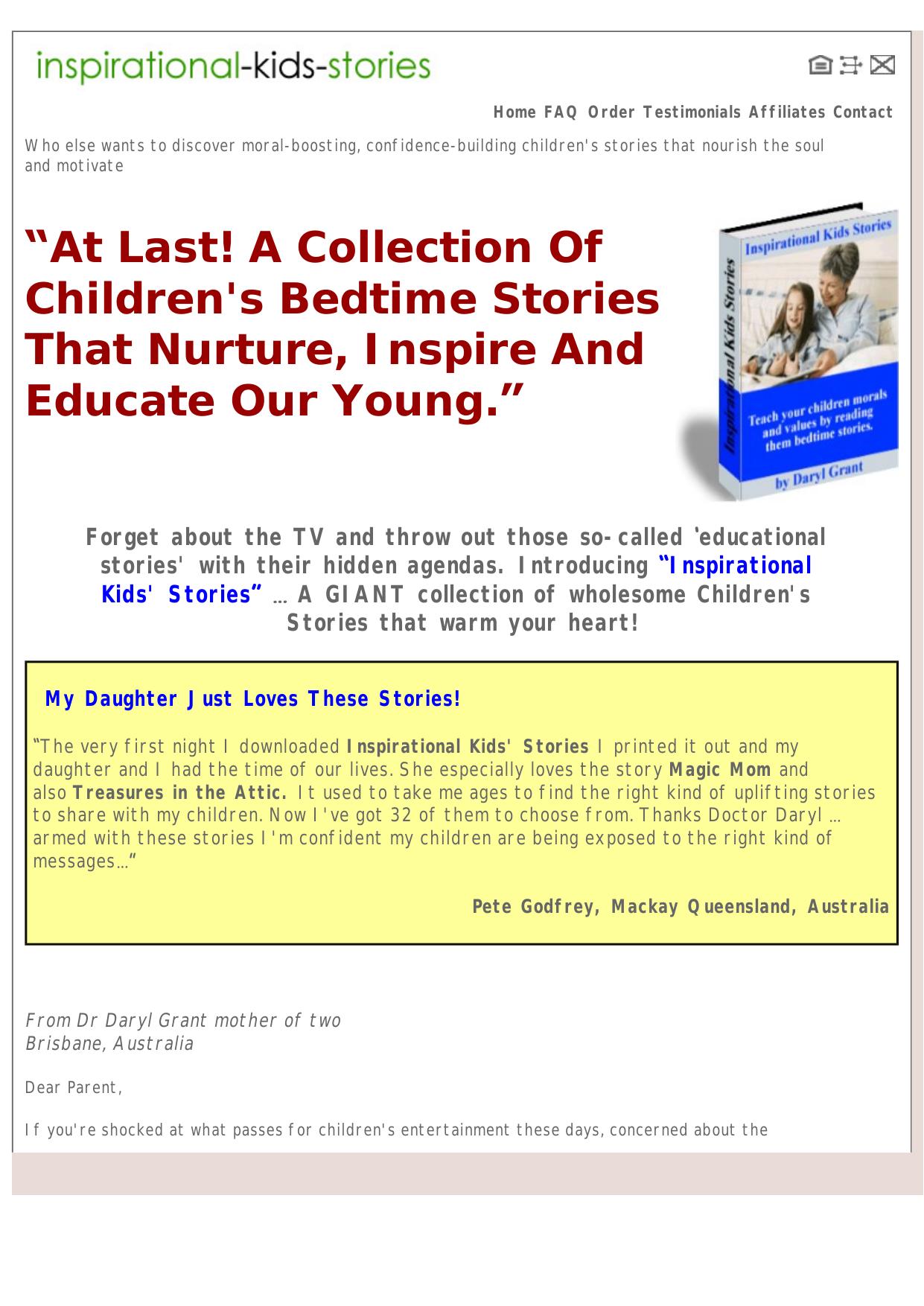Inspirational Kids Stories. by Best of Kuszter's Collection