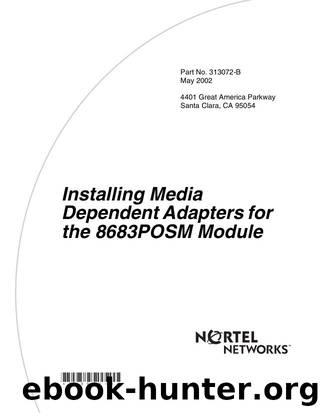 Installing Media Dependent Adapters for the 8683POSM Module by Nortel Networks