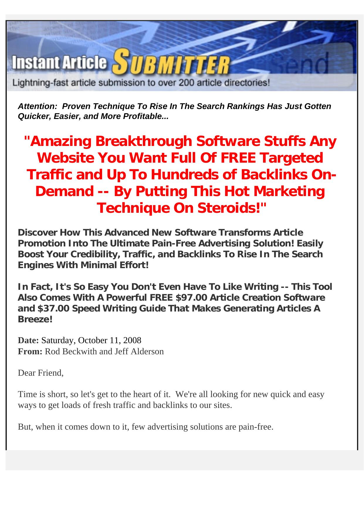 Instant Article Submitter. by Best of Kuszter's Collection