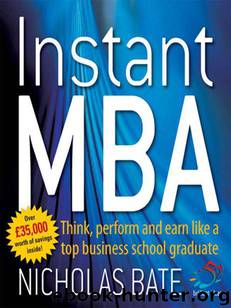 Instant MBA (52 Brilliant Ideas) by Bate Nicholas