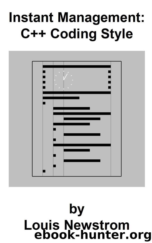 Instant Management: C++ Coding Style by Newstrom Louis