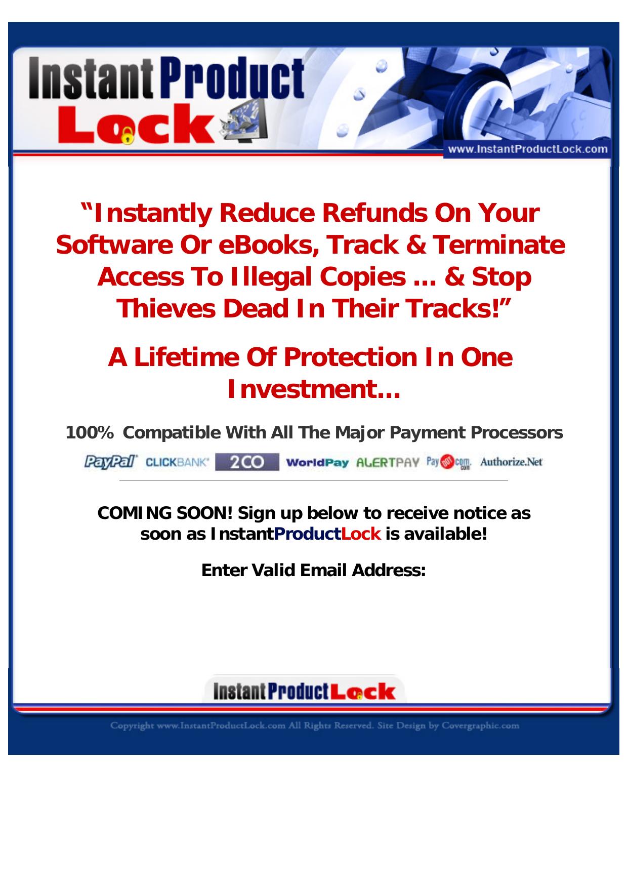 InstantProductLock Digital Product Security System. by Best of Kuszter's Collection