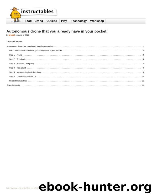 Instructables.com - Autonomous drone that you already have in your pocket! by Unknown