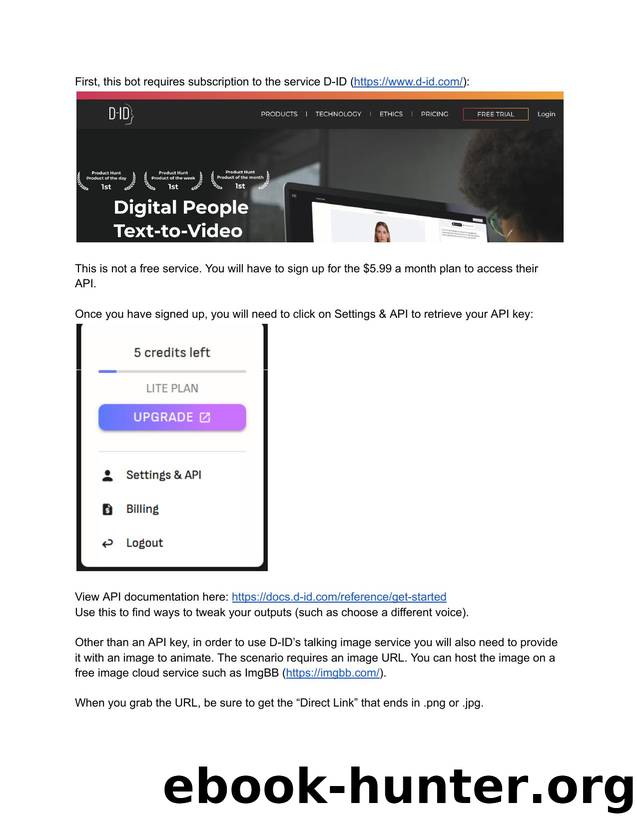 Instructions for A.I. Avatar Video Bot Pinterest by Unknown