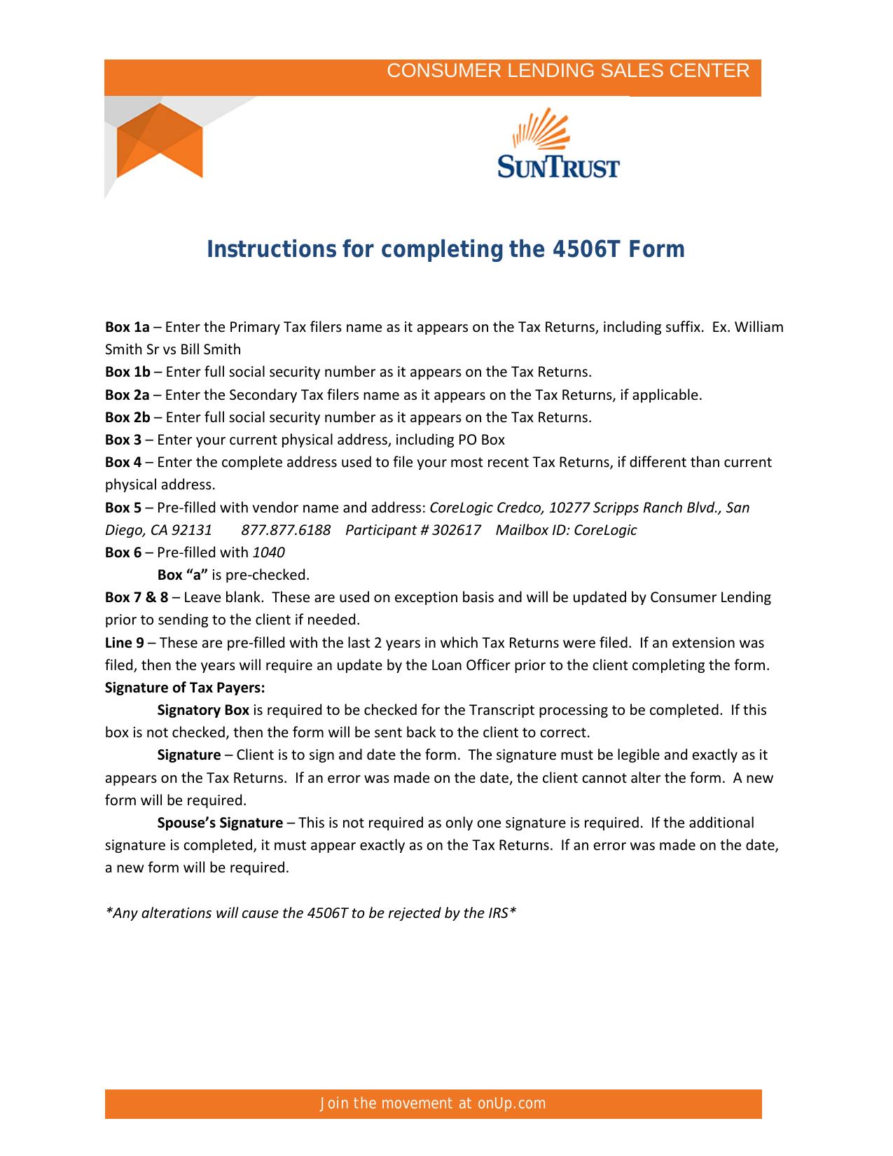 Instructions for Completing 4506T Form by Jimara Osorio