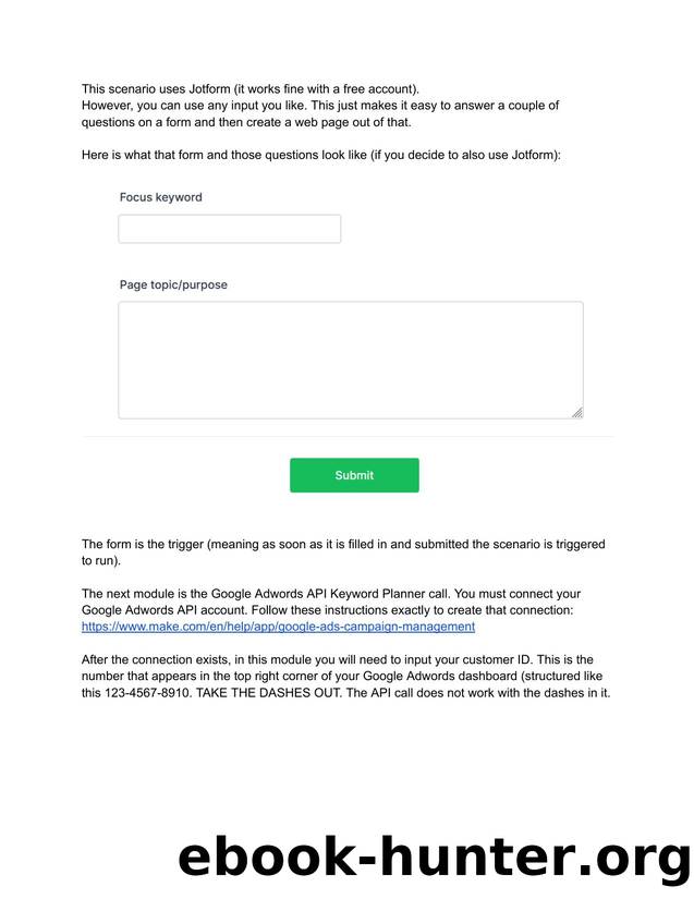 Instructions for Web Page Builder Bot by Unknown