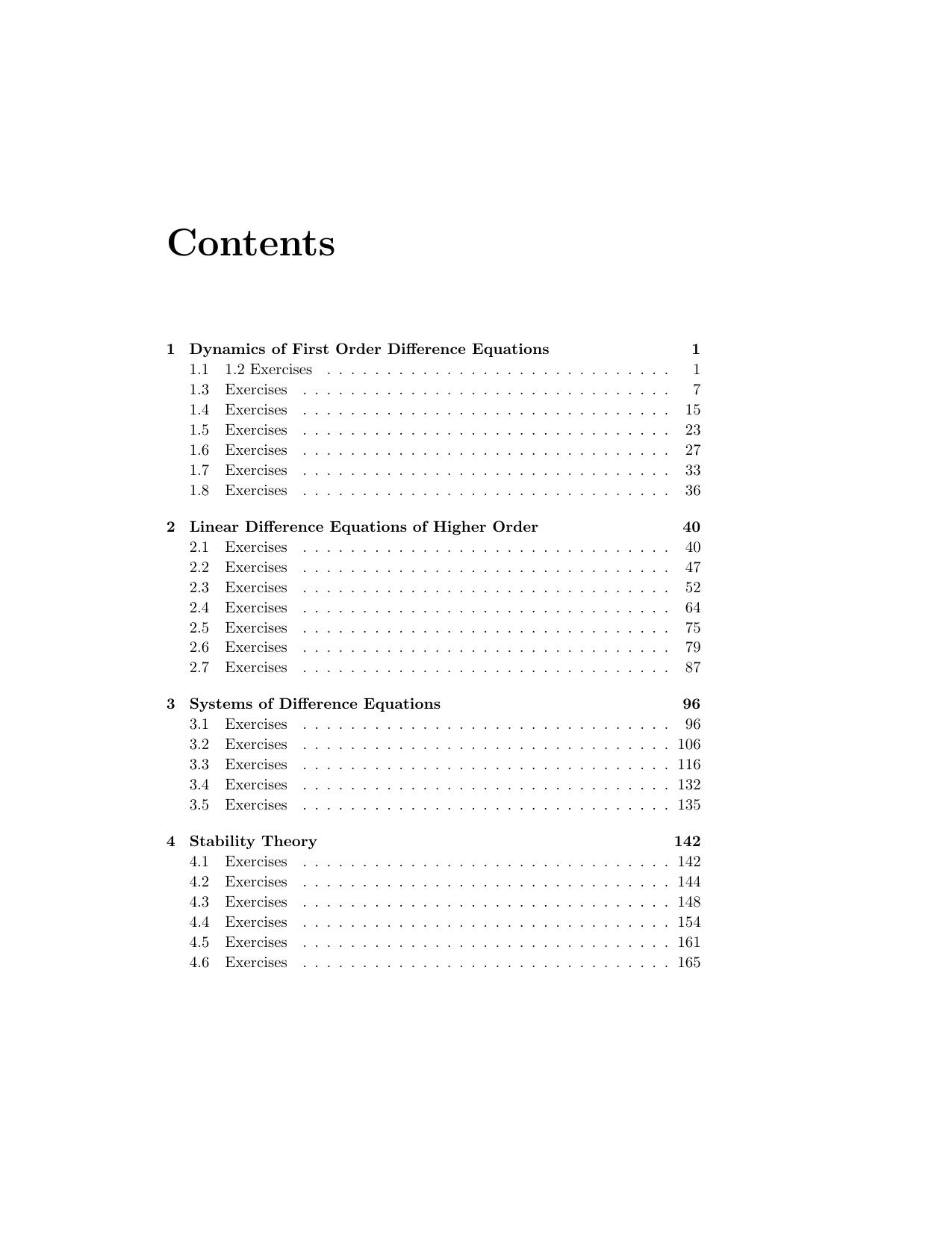 Instructor's Solutions Manual to An Introduction to Difference Equations by Saber Elaydi