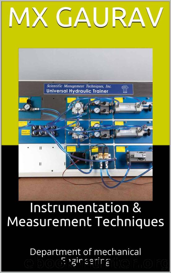 Instrumentation & Measurement Techniques: Department of mechanical Engineering by Gaurav Mx