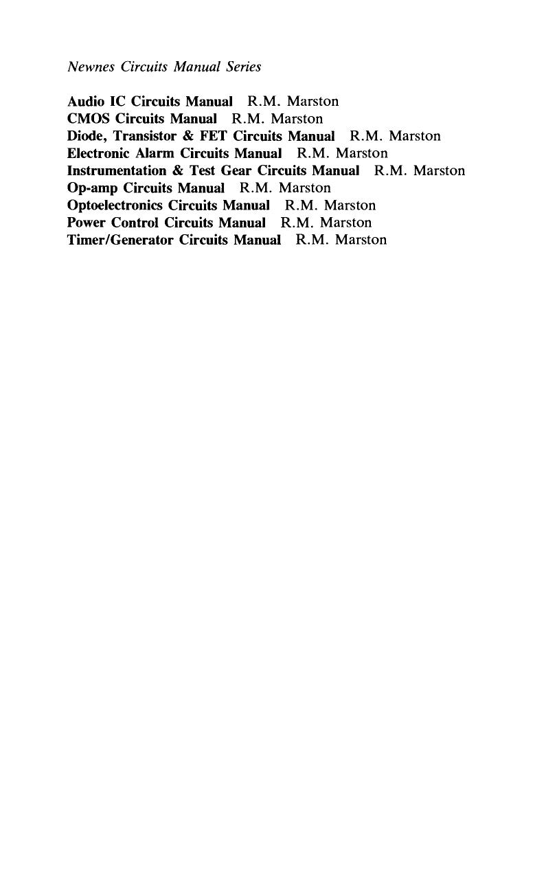 Instrumentation and Test Gear Circuits Manual by R. M. Marston (Auth.)