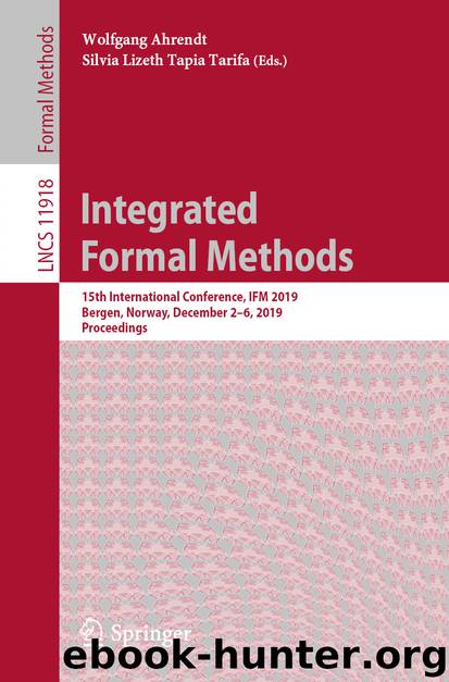 Integrated Formal Methods by Unknown