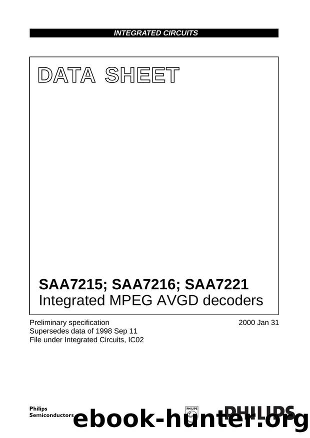 Integrated MPEG AVGD decoders by Philips Semiconductors