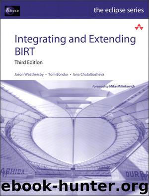 Integrating and Extending BIRT (Frank Feng's Library) by Jason Weathersby & Tom Bondur & Iana Chatalbasheva