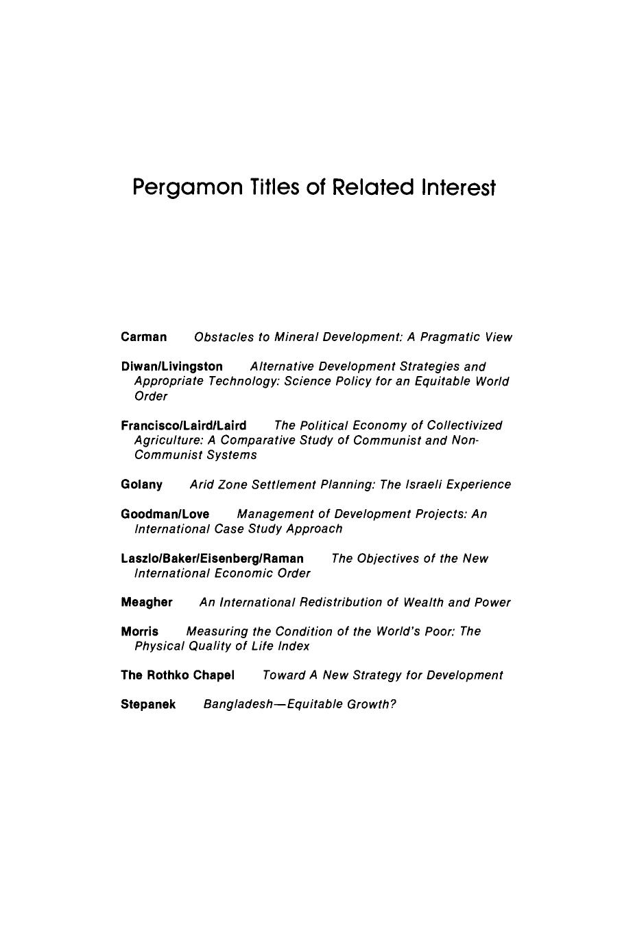 Integration of Science and Technology with Development. Caribbean and Latin American Problems in the Context of the United Nations Conference on Science and Technology for Development by D. Babatunde Thomas and Miguel S. Wionczek (Eds.)