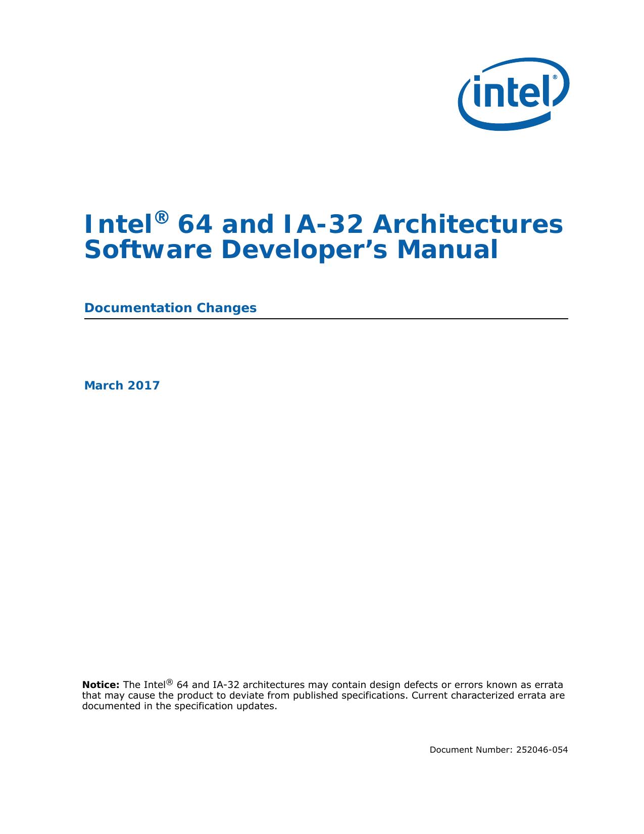 Intel® 64 and IA-32 Architectures Sof by Unknow