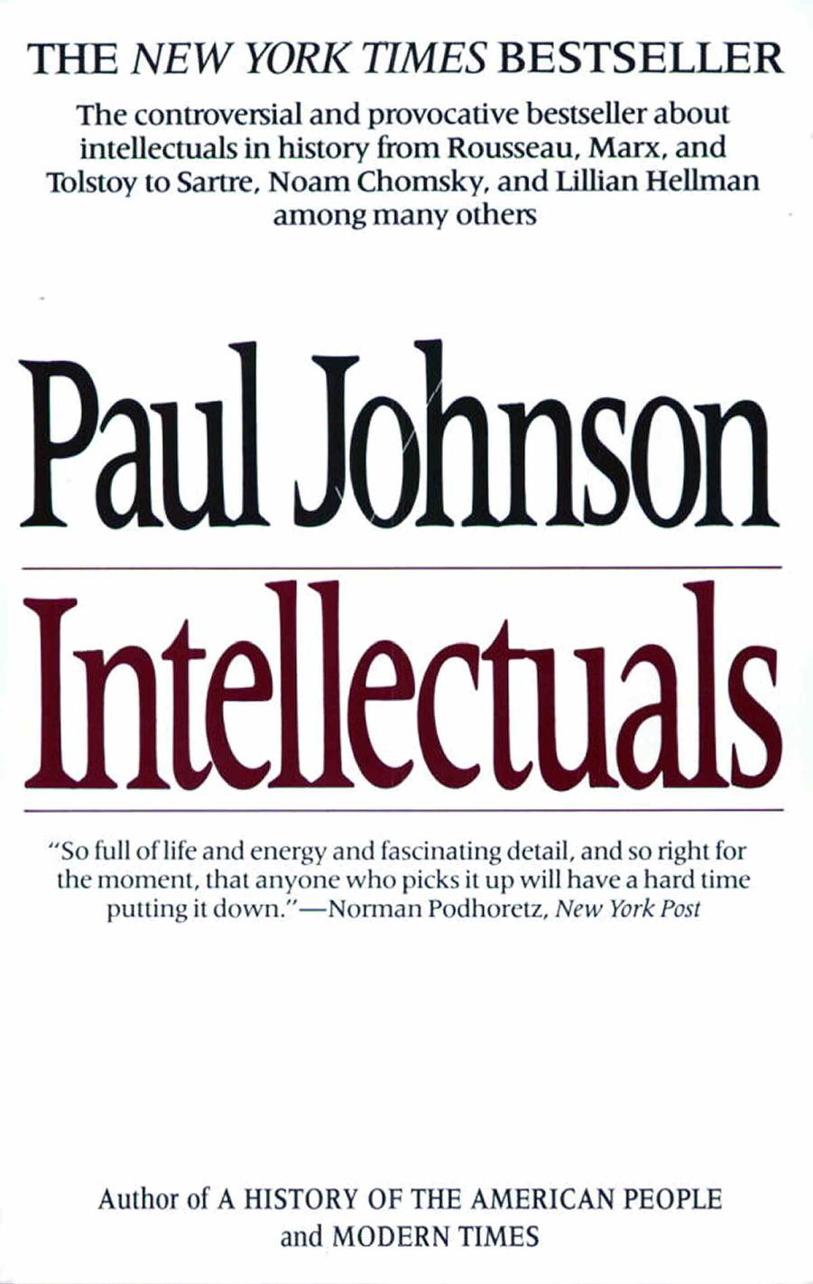 Intellectuals by Paul Johnson