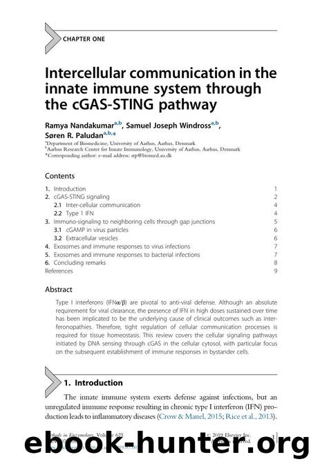 Intercellular communication in the innate immune system through the cGAS-STING pathway by Ramya Nandakumar