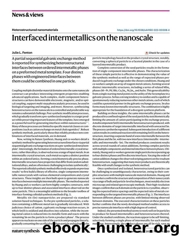 Interfaced intermetallics on the nanoscale by Julie L. Fenton