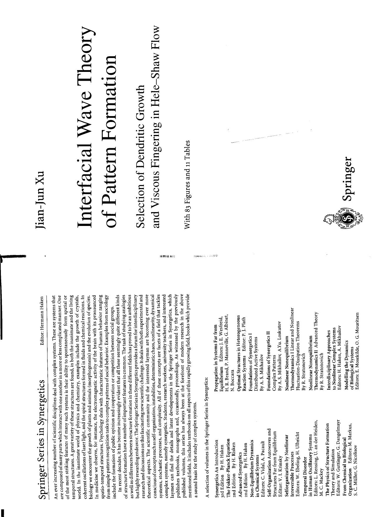 Interfcial wave theory of pattern formation by Jian-Jun Xu
